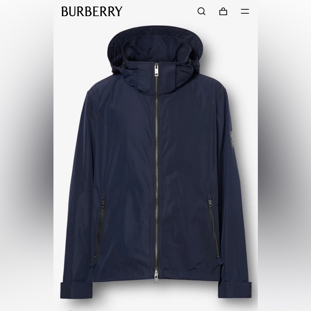 Burberry Packaway Hood Shape-memory Taffeta Jacket